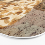 Little Morel Mushrooms in Warm Brown Bath Mat Gallery Image 3
