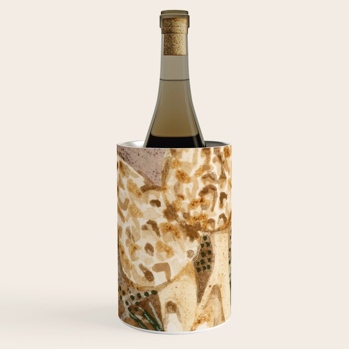 Little Morel Mushrooms in Warm Brown Wine Chiller Gallery Image 1
