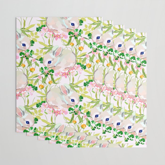 springtime bunny Wrapping Paper Gallery Image 3