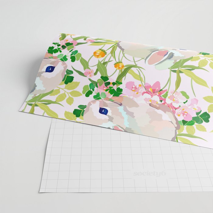 springtime bunny Wrapping Paper Gallery Image 2