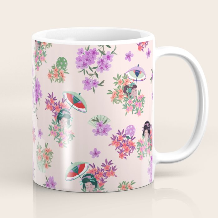 Pastel purple oriental pattern Coffee Mug Gallery Image 1