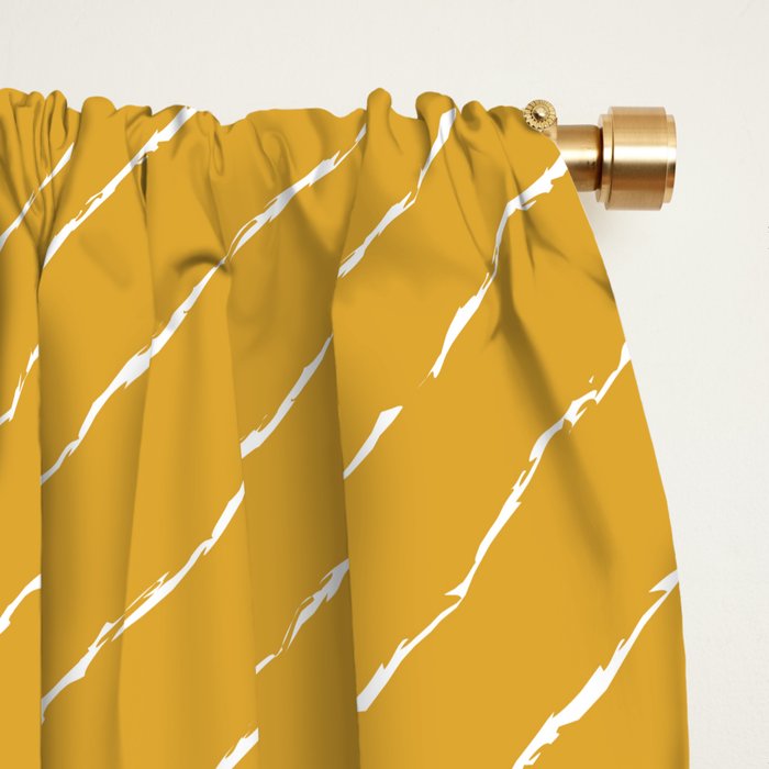 Lines (Mustard Yellow) Window Curtain Gallery Image 2