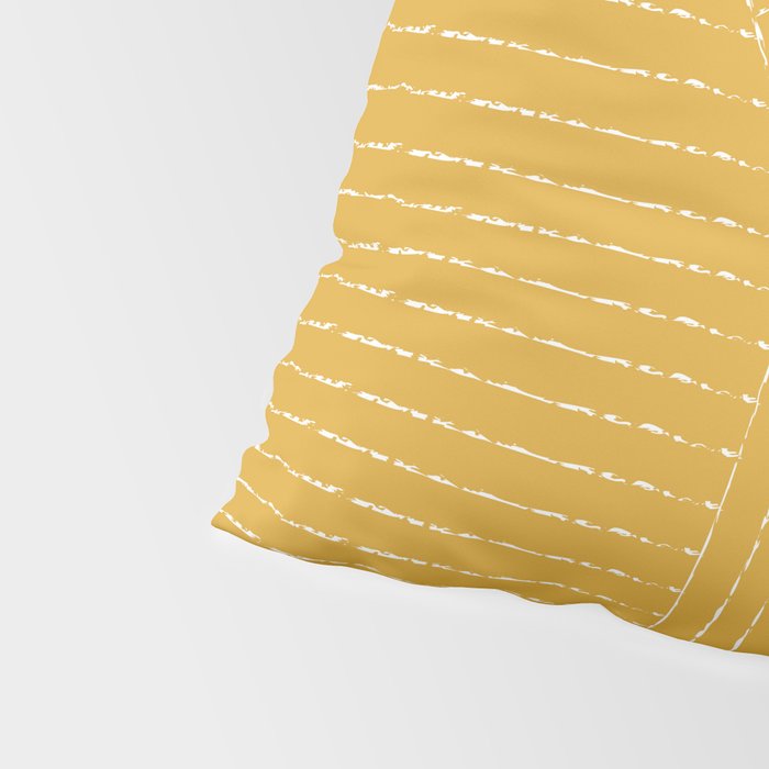 Lines (Mustard Yellow) Pillow Sham Gallery Image 4