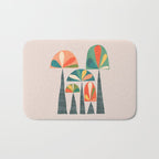 Quirky retro palm trees Bath Mat Gallery Image 1