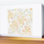 Bee and honeycomb watercolor Wall Mural Gallery Image 2