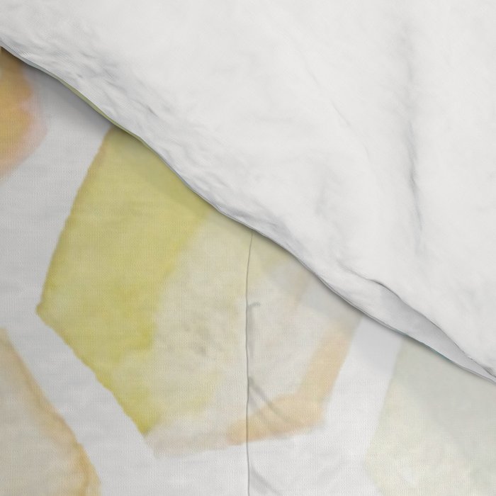 Bee and honeycomb watercolor Comforter Gallery Image 4