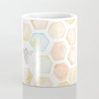 Bee and honeycomb watercolor Coffee Mug Gallery Image 4