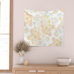Bee and honeycomb watercolor Wall Tapestry Gallery Image 2