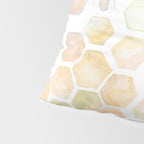 Bee and honeycomb watercolor Pillow Sham Gallery Image 4