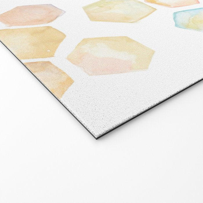 Bee and honeycomb watercolor Welcome Mat Gallery Image 2