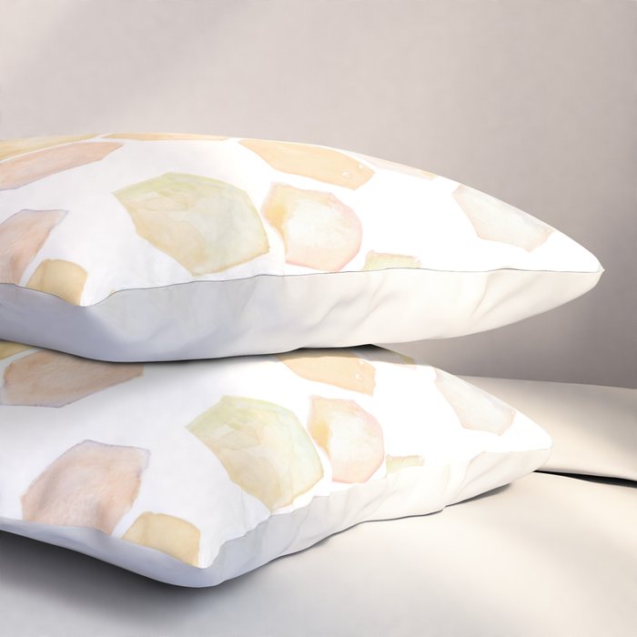 Bee and honeycomb watercolor Pillow Sham Gallery Image 3