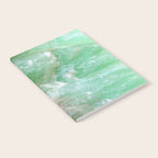 Crystalized Pale Green Quartz Slab with Copper Vein Notebook Gallery Image 2