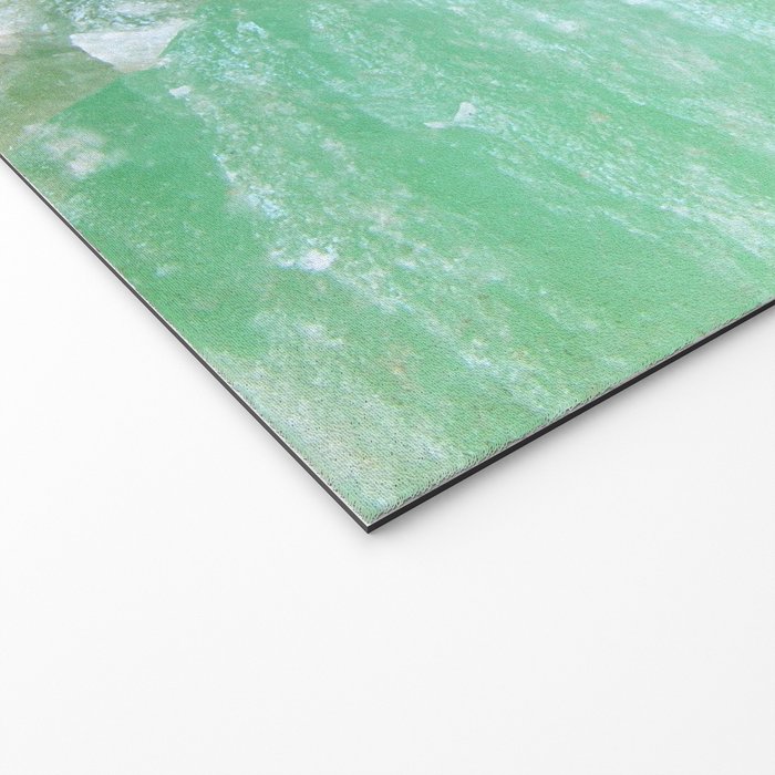 Crystalized Pale Green Quartz Slab with Copper Vein Welcome Mat Gallery Image 2