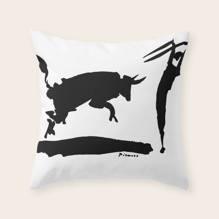 Picasso - Bullfight III 1960 Artwork Shirt, Reproduction Throw Pillow Gallery Image 1