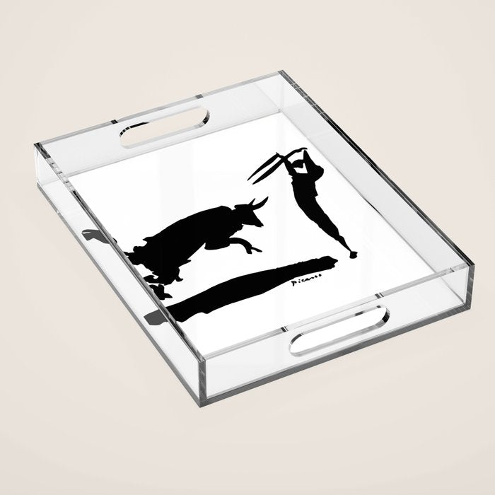 Picasso - Bullfight III 1960 Artwork Shirt, Reproduction Acrylic Tray Gallery Image 1