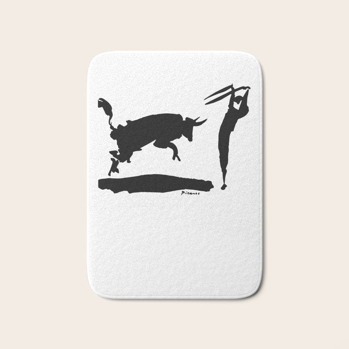Picasso - Bullfight III 1960 Artwork Shirt, Reproduction Bath Mat Gallery Image 1