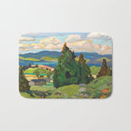 Canadian Landscape Franklin Carmichael Art Nouveau Post-Impressionism Bath Mat Gallery Image 1