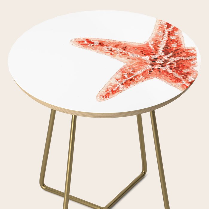 Coastal. Star Fish. Watercolor. Side Table Gallery Image 2