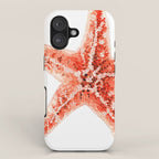 Coastal. Star Fish. Watercolor. iPhone Case Gallery Image 1