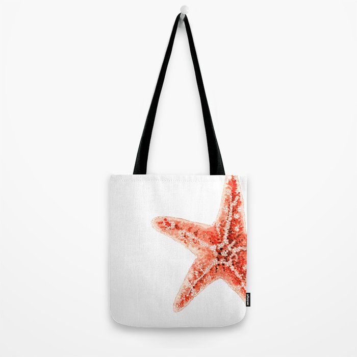 Coastal. Star Fish. Watercolor. Tote Bag Gallery Image 2
