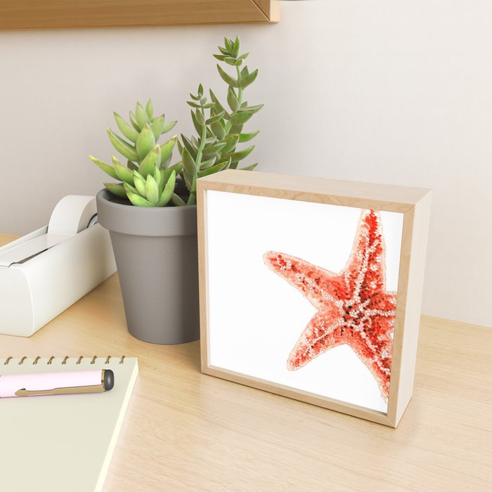 Coastal. Star Fish. Watercolor. Mini Art Print Gallery Image 2