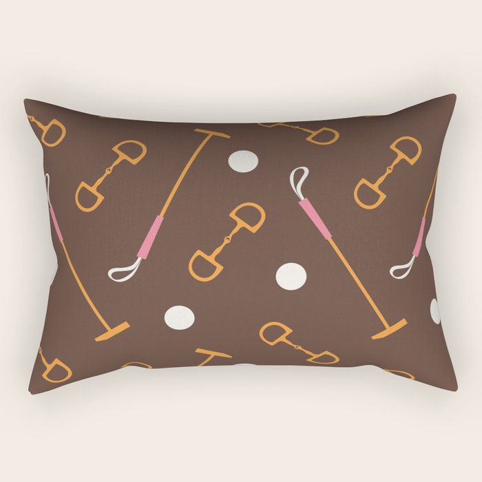 Polo Pattern Rectangular Pillow Gallery Image 1