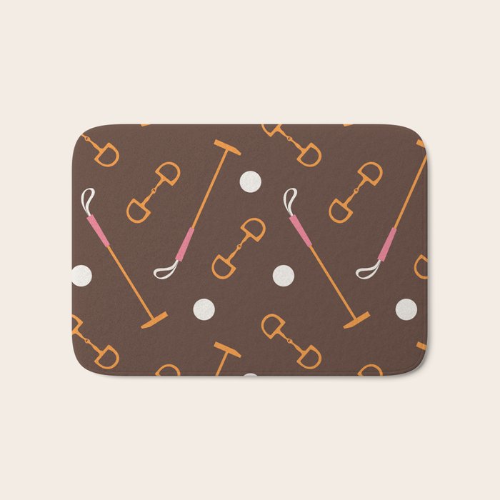 Polo Pattern Bath Mat Gallery Image 1