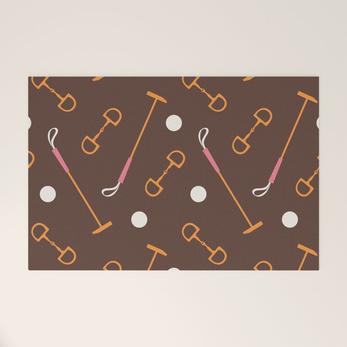 Polo Pattern Welcome Mat Gallery Image 1