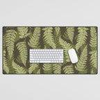 Forest Ferns - Woodland Green Desk Mat Gallery Image 1