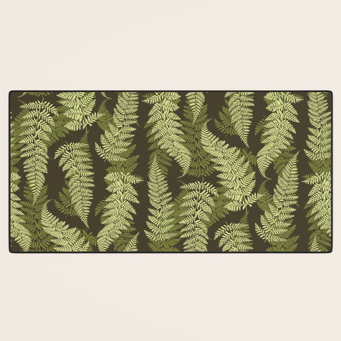 Forest Ferns - Woodland Green Desk Mat Gallery Image 3