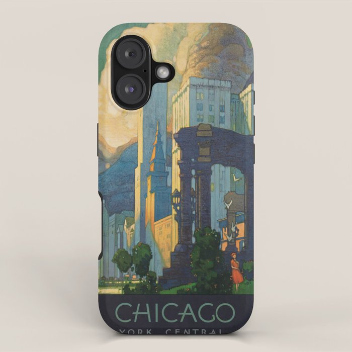 Vintage poster - Chicago iPhone Case Gallery Image 1