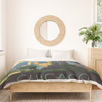 Vintage poster - Chicago Duvet Cover Gallery Image 3