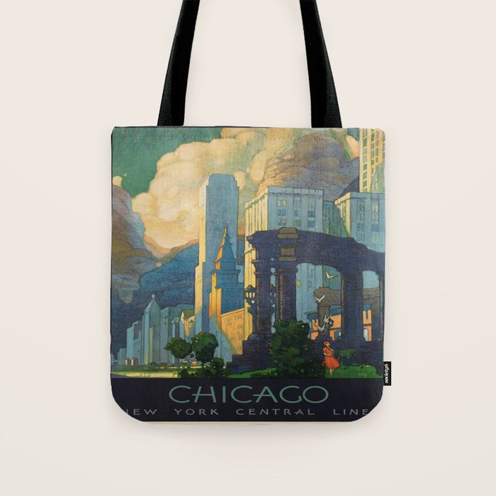 Vintage poster - Chicago Tote Bag Gallery Image 1
