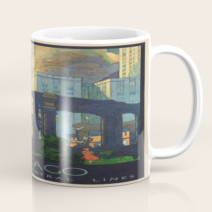 Vintage poster - Chicago Coffee Mug Gallery Image 1