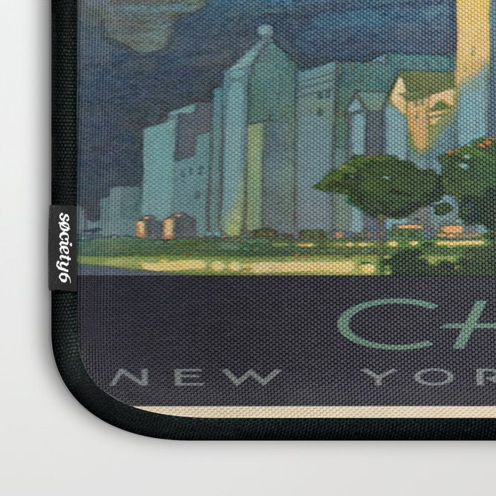 Vintage poster - Chicago Laptop Sleeve Gallery Image 3