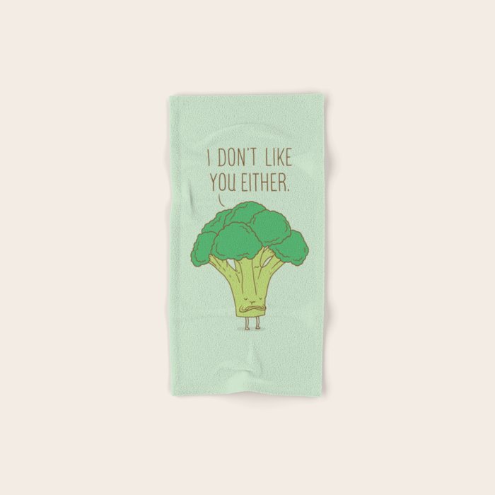 Broccoli don't like you either Bath Towel Gallery Image 1