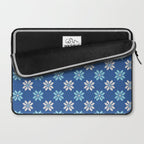 Contrasting Blues: Bethlehem Star Mosaic Laptop Sleeve Gallery Image 2