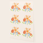 Abstract flowers composition in pink and blue Wallpaper Gallery Image 2