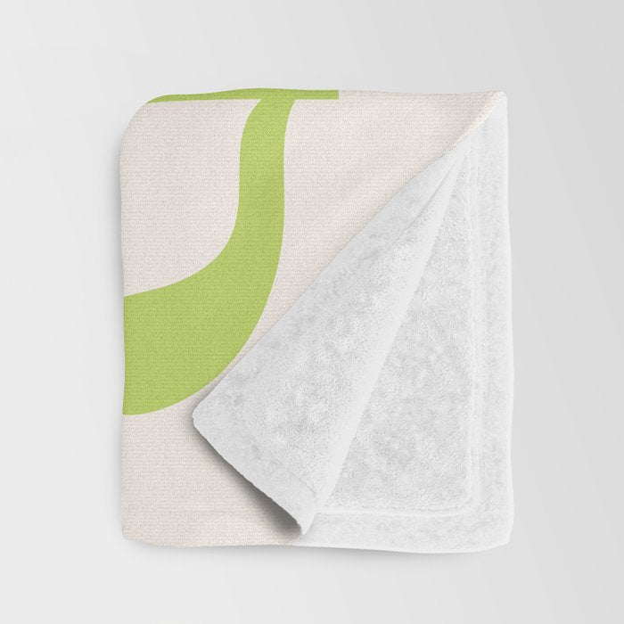 Abstract flowers composition in pink and blue Throw Blanket Gallery Image 3