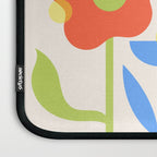 Abstract flowers composition in pink and blue Laptop Sleeve Gallery Image 3