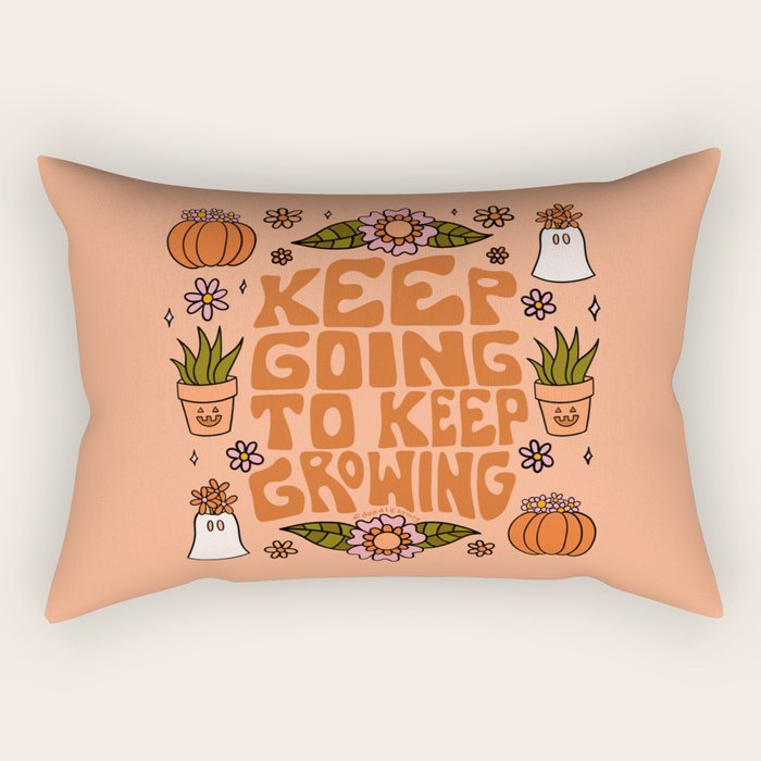 Keep Going to Keep Growing Rectangular Pillow Gallery Image 2