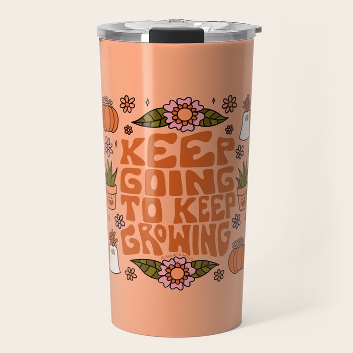 Keep Going to Keep Growing Travel Mug Gallery Image 1
