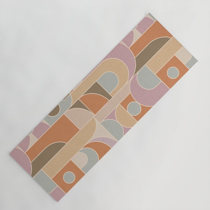 Abstract bauhaus Shapes Yoga Mat Gallery Image 1