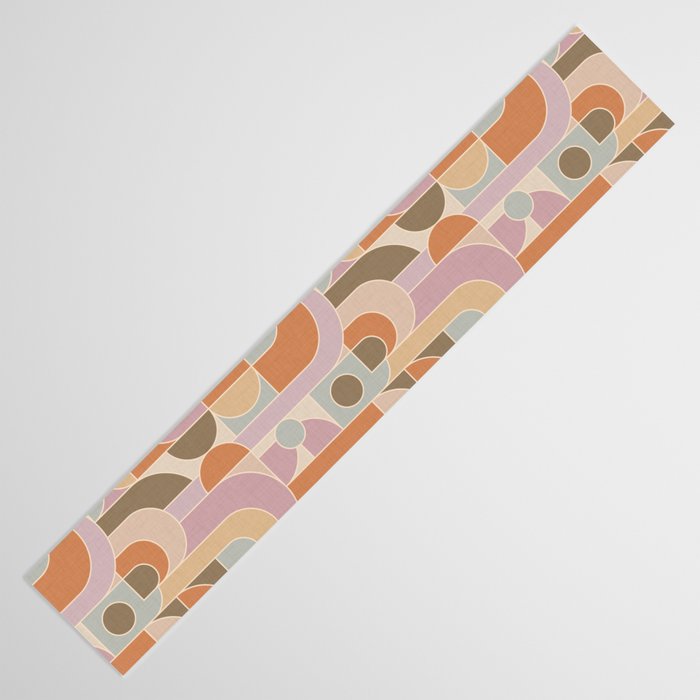 Abstract bauhaus Shapes Table Runner Gallery Image 3