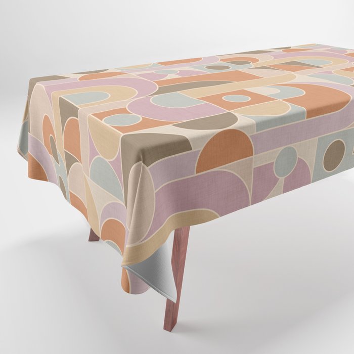 Abstract bauhaus Shapes Tablecloth Gallery Image 1