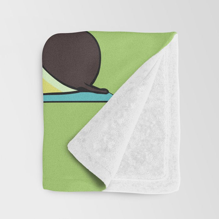 Avocado Yoga Throw Blanket Gallery Image 3