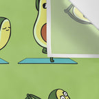 Avocado Yoga Wall Tapestry Gallery Image 3