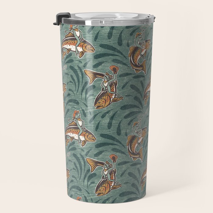 Rodeo Frogs - Green Travel Mug Gallery Image 3