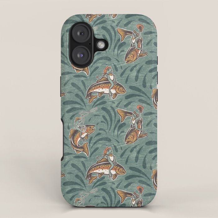 Rodeo Frogs - Green iPhone Case Gallery Image 1