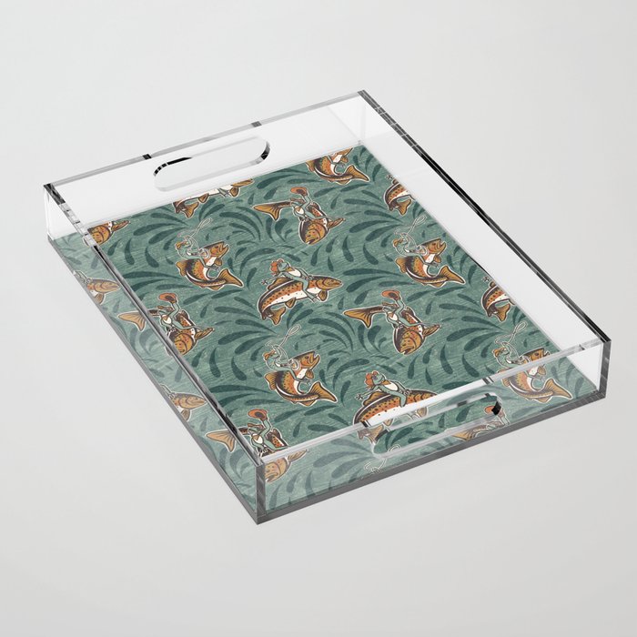 Rodeo Frogs - Green Acrylic Tray Gallery Image 1